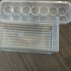 Food storage bins, eggs and two tier spices